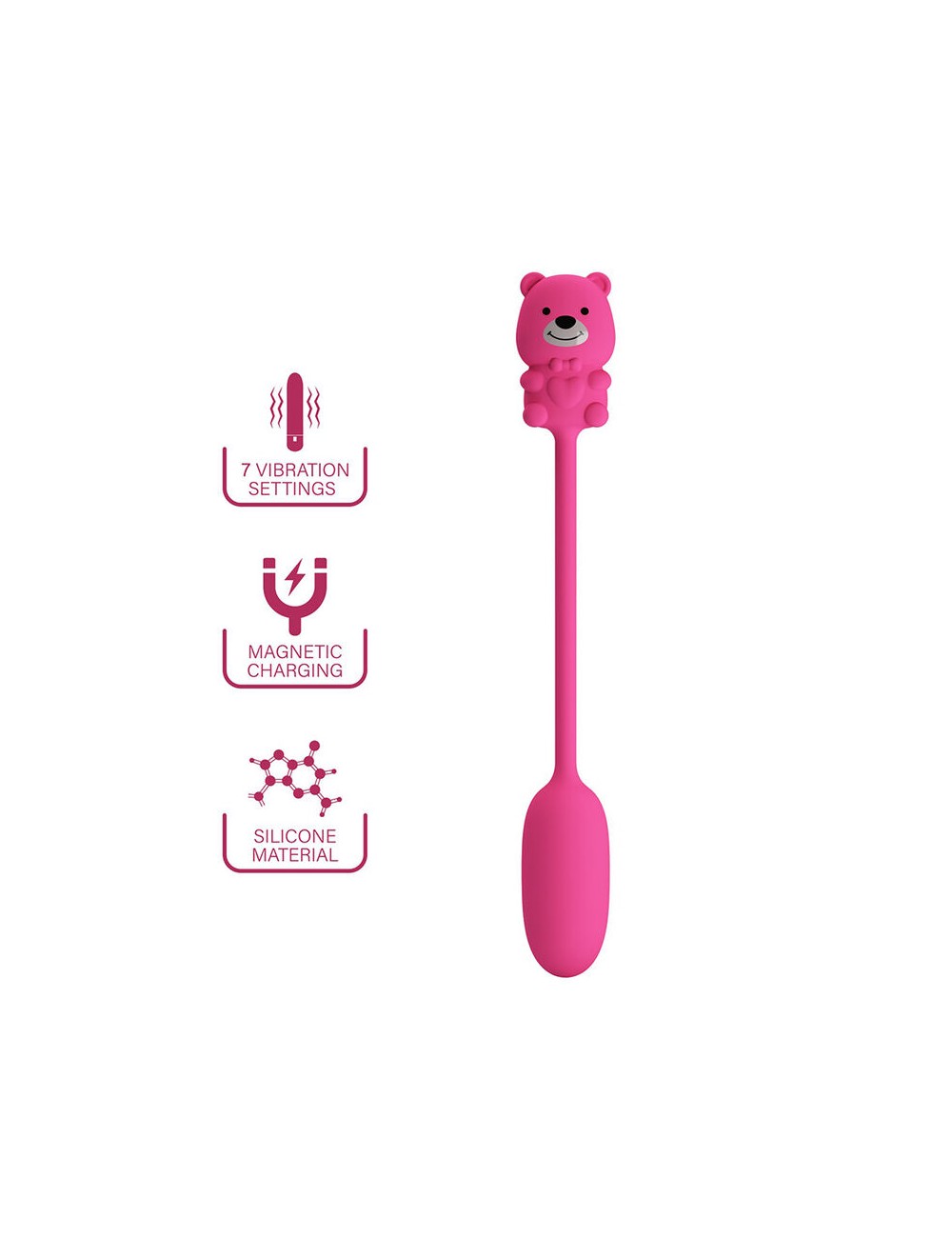 PRETTY LOVE - OLSON WIEDERAUFLADBARER BULLET-VIBRATOR MIT KABELFERNBEDIENUNG PINK