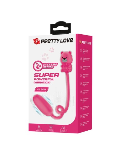 PRETTY LOVE - OLSON WIEDERAUFLADBARER BULLET-VIBRATOR MIT KABELFERNBEDIENUNG PINK