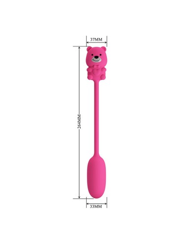 PRETTY LOVE - OLSON WIEDERAUFLADBARER BULLET-VIBRATOR MIT KABELFERNBEDIENUNG PINK