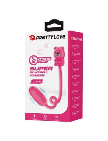 PRETTY LOVE - OLSON WIEDERAUFLADBARER BULLET-VIBRATOR MIT KABELFERNBEDIENUNG PINK