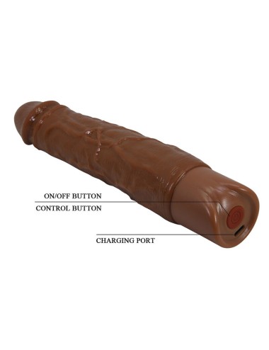 PRETTY LOVE - OWEN REALISTISCHER VIBRATOR 22,5 CM Ø 4,5 CM BRAUN