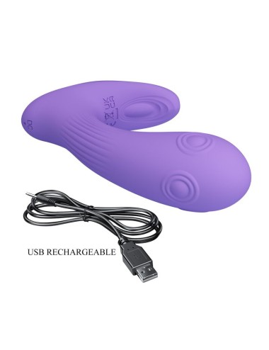 PRETTY LOVE - ANDROMEDA WIEDERAUFLADBARER DOPPELSTIMULATIONSVIBRATOR LILA