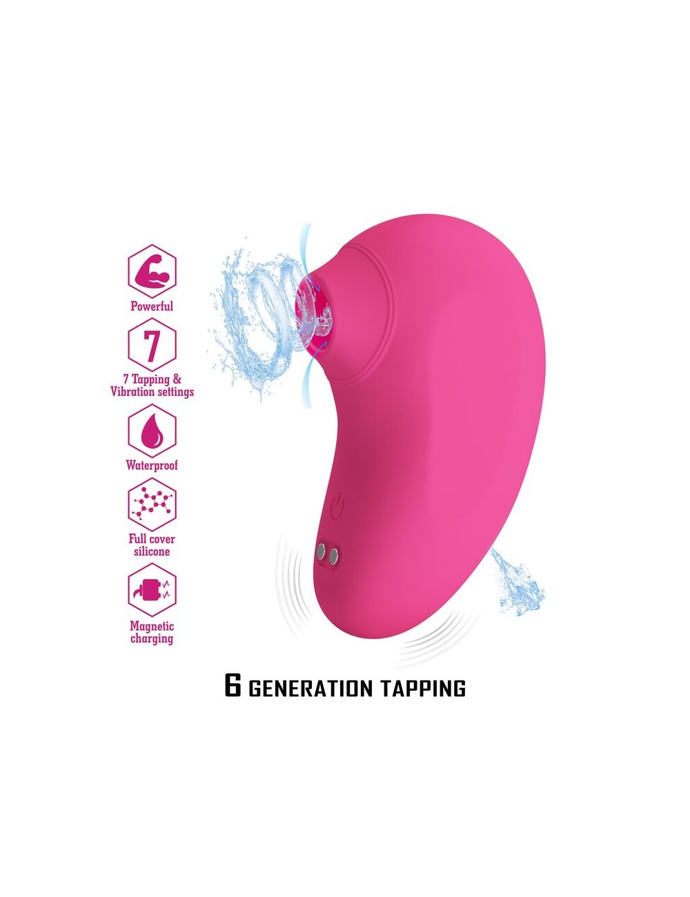 PRETTY LOVE - ARILA WIEDERAUFLADBARER KLITORIS-SAUGSTIMULATOR MIT VIBRATION PINK