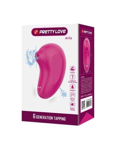 PRETTY LOVE - ARILA WIEDERAUFLADBARER KLITORIS-SAUGSTIMULATOR MIT VIBRATION PINK