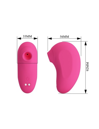 PRETTY LOVE - ARILA WIEDERAUFLADBARER KLITORIS-SAUGSTIMULATOR MIT VIBRATION PINK