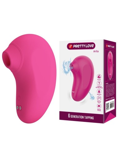 PRETTY LOVE - ARILA WIEDERAUFLADBARER KLITORIS-SAUGSTIMULATOR MIT VIBRATION PINK