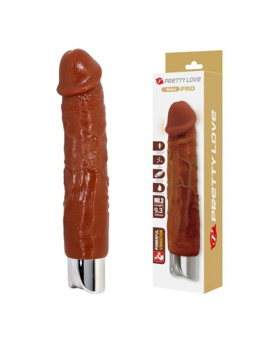 PRETTY LOVE - PRO REALISTISCHER VIBRATOR 23,5 CM Ø 4,8 CM BRAUN
