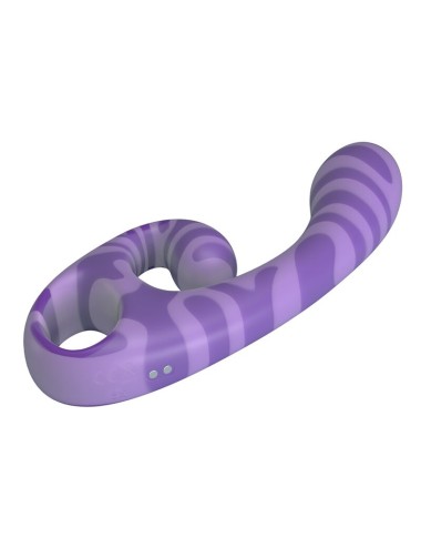 PRETTY LOVE - SUMMER DOPPEL-VIBRATOR MIT GRIFF 19 CM Ø 3,5 CM LILA