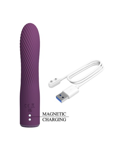 PRETTY LOVE - KISSELL WIEDERAUFLADBARER VIBRATOR MIT 10 FUNKTIONEN, LILA