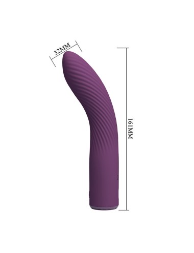 PRETTY LOVE - KISSELL WIEDERAUFLADBARER VIBRATOR MIT 10 FUNKTIONEN, LILA