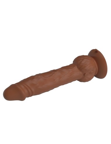 PRETTY LOVE - EREN STOSS-VIBRATIONSDILDO 20,5 CM Ø 4,5 CM BRAUN
