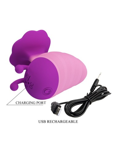 PRETTY LOVE - LITTLE BEE WIEDERAUFLADBARER KLITORALSTIMULATOR, 7 MODI, LILA-ROSA