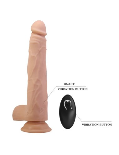 PRETTY LOVE - NOLAN STOSS- UND ROTATIONS-VIBRATIONSDILDO MIT FERNBEDIENUNG