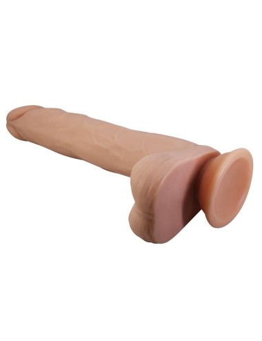 PRETTY LOVE - NOLAN STOSS- UND ROTATIONS-VIBRATIONSDILDO MIT FERNBEDIENUNG, 24,5 CM Ø 5 CM, NATUR