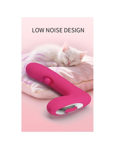 PRETTY LOVE – DUDEN WIEDERAUFLADBARER SILIKON-VIBRATOR MIT 12 VIBRATIONSMODI UND 3 SCHAUKELMODI, PINK