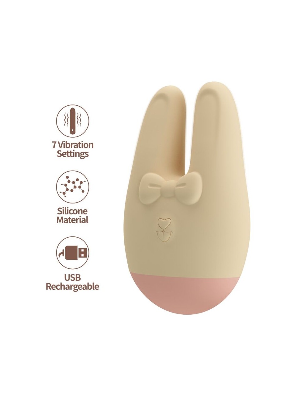 ROMANCE - EXTERNER STIMULATOR MIT HASE UND 7 VIBRATIONSMODI
