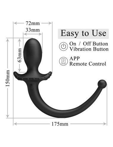 PRETTY LOVE – ANTHONY APP-STEUERUNG ANAL- UND PERINEUMVIBRATOR SCHWARZ
