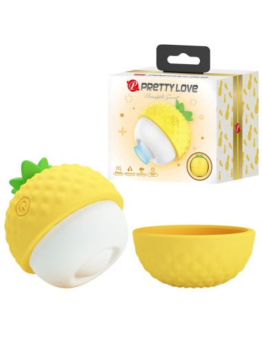 PRETTY LOVE - WIEDERAUFLADBARER SAUG- UND STOSS-KLTORALSTIMULATOR GELB