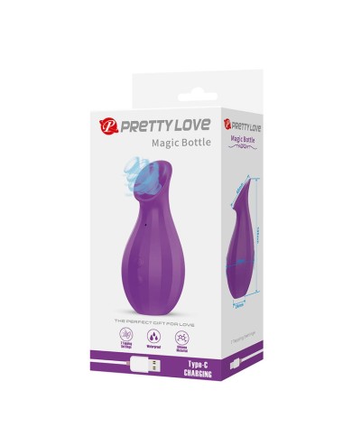 PRETTY LOVE - MAGIC BOTTLE WIEDERAUFLADBARER KLITORIS-SAUGSTIMULATOR LILA