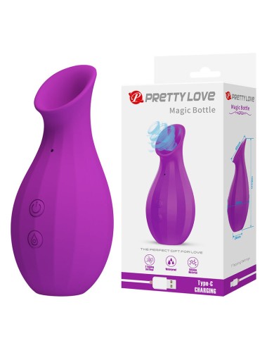 PRETTY LOVE - MAGIC BOTTLE WIEDERAUFLADBARER KLITORIS-SAUGSTIMULATOR LILA