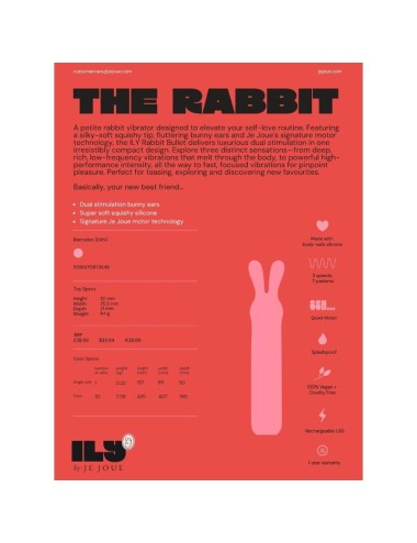 JE JOUE – ILY RABBIT BULLET WIEDERAUFLADBARER INTIMVIBRATOR