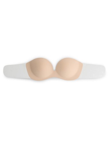 BYE-BRA - DIVA BRA SUJETADOR ADHESIVO BEIGE COPA D