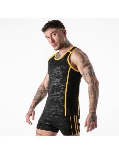 LOCKER GEAR - VOLLSTÄNDIGER MILITÄRZUGANG TANKTOP GELB L