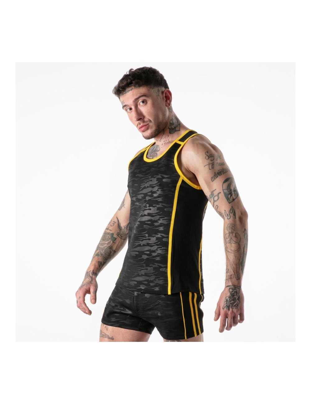 LOCKER GEAR - VOLLSTÄNDIGER MILITÄRZUGANG TANKTOP GELB L