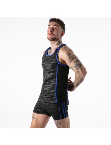 LOCKER GEAR - VOLLSTÄNDIGER MILITÄRZUGRIFF TANKTOP BLAU M