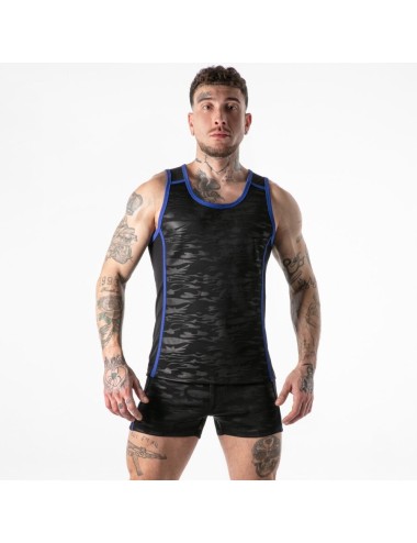 LOCKER GEAR - VOLLSTÄNDIGER MILITÄRZUGRIFF TANKTOP BLAU M