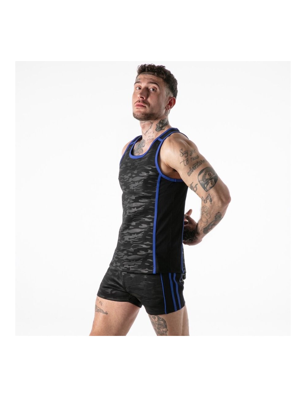 LOCKER GEAR - VOLLSTÄNDIGER MILITÄRZUGRIFF TANKTOP BLAU L
