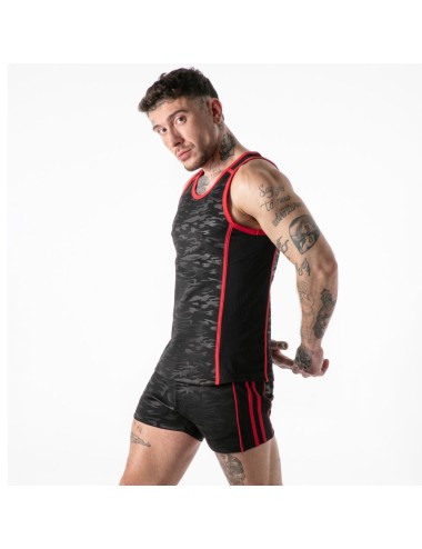 LOCKER GEAR - VOLLSTÄNDIGER MILITÄRZUGRIFF TANKTOP RED M