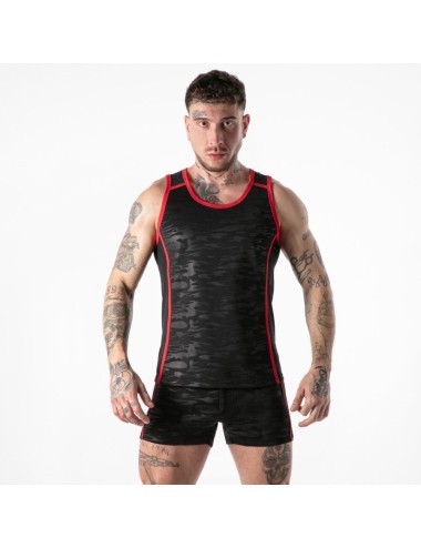 LOCKER GEAR - VOLLSTÄNDIGER MILITÄRZUGRIFF TANKTOP ROT L