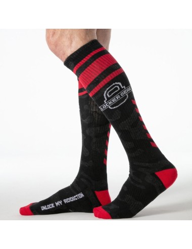 LOCKER GEAR - ROTE MILITÄR-KNIEHOHE SOCKEN