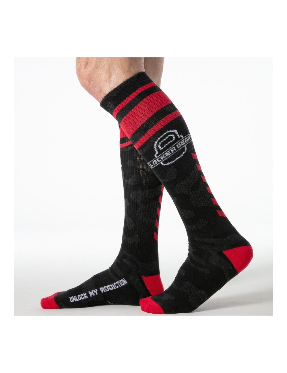 LOCKER GEAR - ROTE MILITÄR-KNIEHOHE SOCKEN