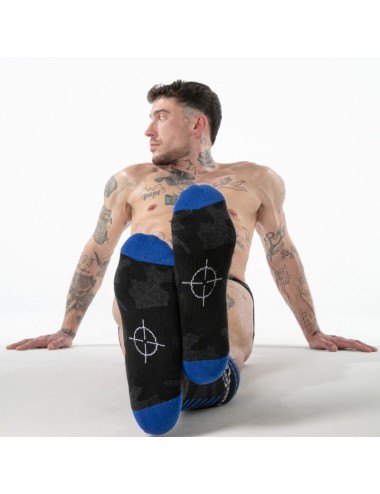 LOCKER GEAR - Schwarze Kniestrümpfe im Militärstil
