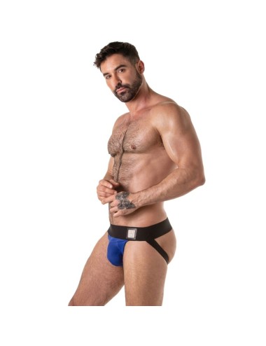 LOCKER GEAR - BREITER TAILBAND-JOCKSTRAP BLAU M