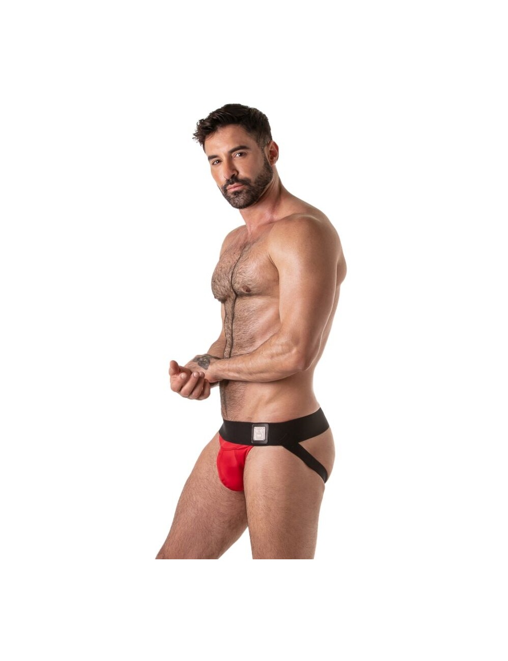 LOCKER GEAR - BREITER TAILBAND-JOCKSTRAP ROT M