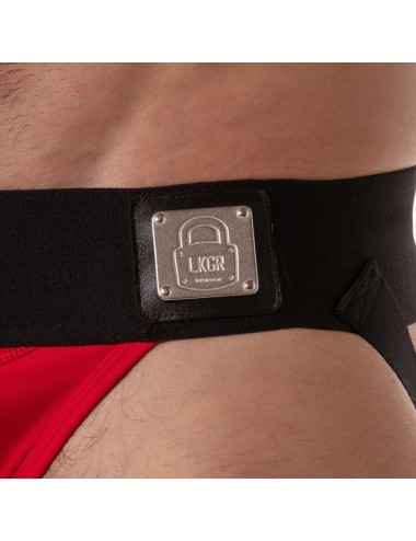 LOCKER GEAR - BREITER TAILBAND-JOCKSTRAP ROT M