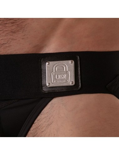 LOCKER GEAR - BREITER TAILBAND-JOCKSTRAP SCHWARZ M
