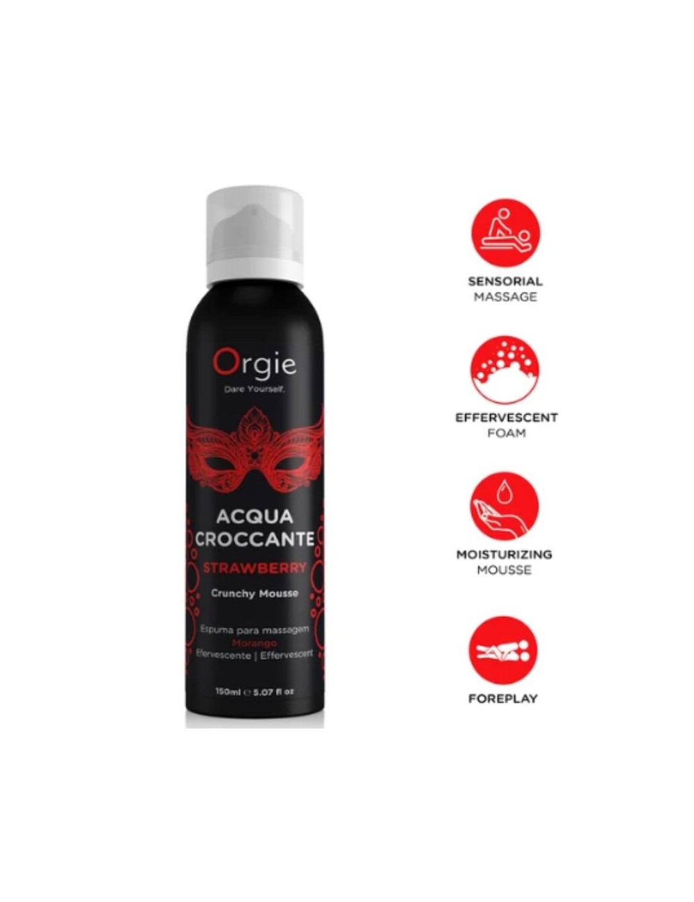 ORGIE - ACQUA CROCCANTE ERDBEER KNUSPRIGES MASSAGEMOUSSE 150 ML