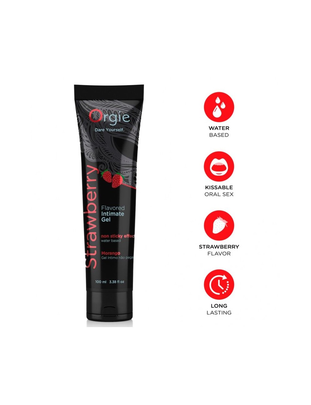 ORGIE - GLEITGEL-TUBE ERDBEERE