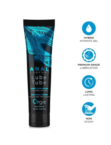 ORGIE - GLEITGEL-TUBE ANAL COMFORT HYBRID INTIMGEL FÜR ANALSEX 100 ML