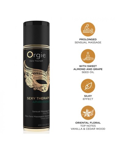 ORGIE - SEXY THERAPY APHRODISIAC SINUAL MASSAGE OIL 200 ML
