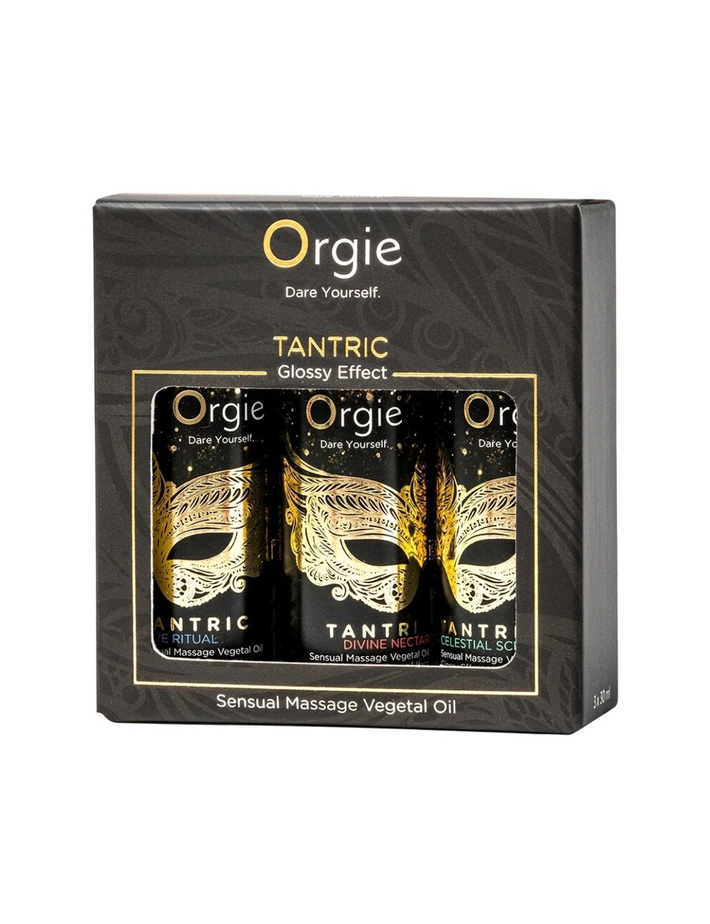 ORGIE - TANTRISCHE MINI-KOLLEKTION: SENSUELLE MASSAGEÖLE 3 X 30 ML