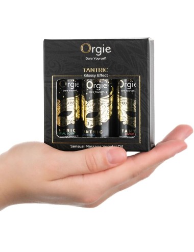 ORGIE - TANTRISCHE MINI-KOLLEKTION: SENSUELLE MASSAGEÖLE 3 X 30 ML