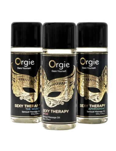 ORGIE - SEXY THERAPY MINI SIZE KOLLEKTION: SENSUELLE MASSAGEÖLE 3 X 30 ML