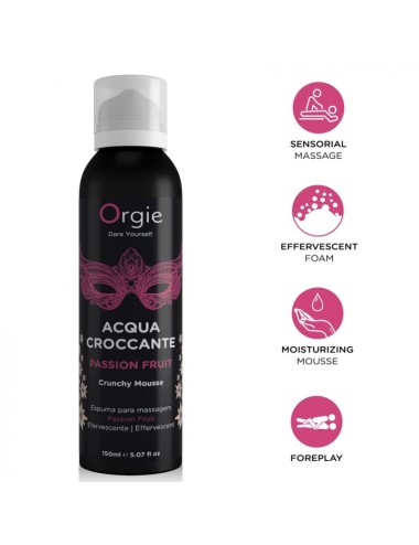ORGIE - ACQUA CROCCANTE PASSIONSFRUCHT KNUSPRIGE MASSAGEMOUSSE 150 ML