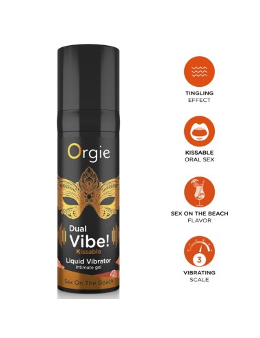 ORGIE - DOPPELVIBRATOR! SEX AM STRAND KÜSSER FLÜSSIGVIBRATOR 15 ML