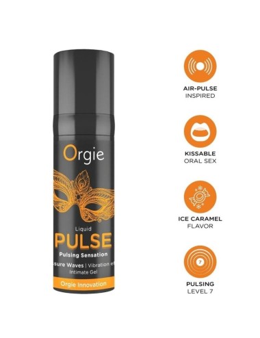 ORGIE - PULSE KISSABLE PULSIERENDES INTIMGEL MIT PULSIERTEM NERVENVERHALTEN 15 ML